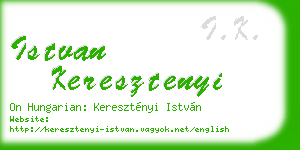 istvan keresztenyi business card